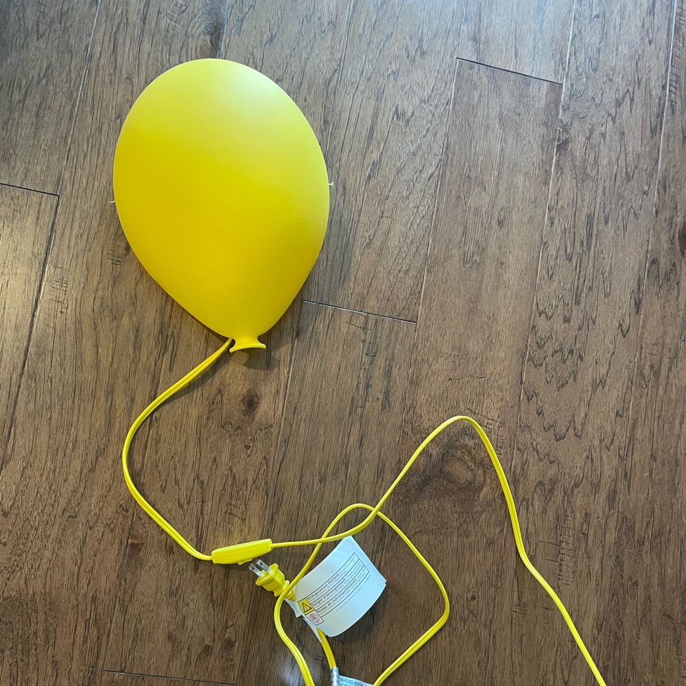 Yellow balloon wall light decor